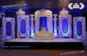 Grand Thème Marocain Décoration De Scène De Mariage Réputé Réception Événement Mariage Scène De Première Classe Occidentale Mariage Décor - Product Image 3