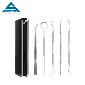 Juego de dientes de dentista de acero inoxidable, herramientas de limpieza bucal, pinzas de sonda - Product Image 5