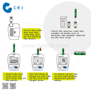 2019 Yeni Hızlı Sonuç Kan Şekeri test ölçüm cihazı Diyabetik Makinesi Diyabet Aparatı Evde Bakım Tıbbi - Product Image 3