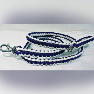 Violet macramé coton chien laisse luxe confortable petit moyen chanvre durable élégant dentelle décor animaux formation avec - Product Image 2