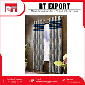 Designer Door <b>Curtain</b> with <b>Eyelet</b> Fitting and Vibrant Colors Premium Fabric Perfect for Your Home Decoration - Product Image 3