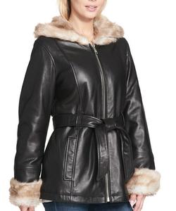 Chaqueta de carreras de cuero auténtico para mujer, ropa de calle frontal con cremallera, ropa de abrigo de motorista de ajuste personalizado, aspecto de abrigo de moda de alta calidad - Product Image 2