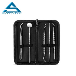 Juego de dientes de dentista de acero inoxidable, herramientas de limpieza bucal, pinzas de sonda - Product Image 6