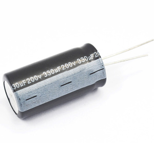 High quality and the lowest price 200 V 330 UF electrolytic power capacitor, 200 V 330 UF 15*35 (40) mm - Product Image 1
