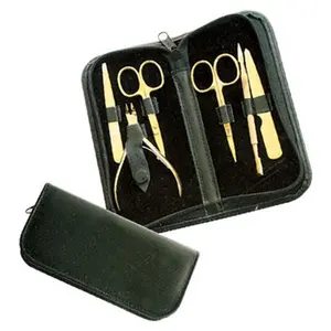 Kit de manucure et pédicure en cuir, outil professionnel pour les ongles, acier inoxydable Durable et de haute qualité, 7 jours de travail, 20 ensembles - Product Image 1