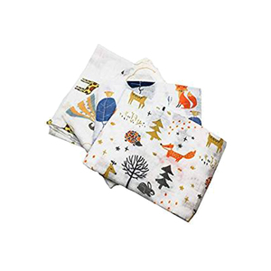 Couverture Jacquard en coton, Logo personnalisé, mousseline, couverture - Product Image 1
