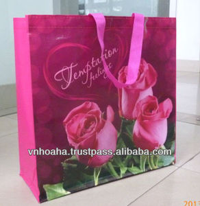 Sac fourre-tout non tissé à impression personnalisée fabriqué au Vietnam, imprimé en soie ou imprimé en film bopp nouveau - Product Image 2