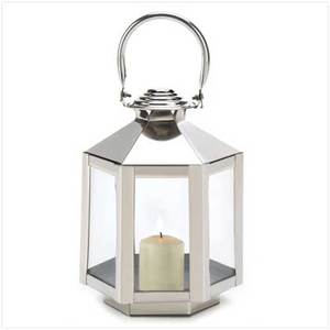 Élégante lanterne à bougie en verre métallique pour la maison, le bureau et le mariage Autres bougeoirs et lanternes pour la décoration - Product Image 4