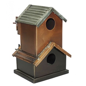2024 forme de cabane décorative de maison d'oiseau antique de vente la plus chaude pour l'alimentation des oiseaux pour les fermes - Product Image 4