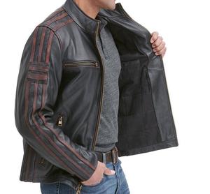 Chaqueta de cuero Premium para hombre, materiales de alta calidad para una apariencia elegante, comodidad y uso durante todo el año para ciclistas - Product Image 6