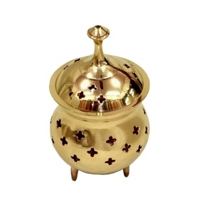 Brass Incense Charcoal <b>Burner</b> Meditation Ritual Incense <b>Burner</b> Orthodox Religious Incense <b>Burner</b> with Handle - Product Image 1