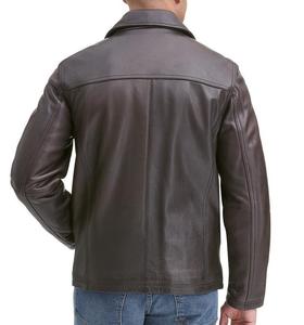 Veste de moto contemporaine de style motard à fond ouvert Veste de mode en cuir véritable confortable et imperméable - Product Image 6