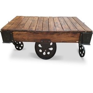 Table basse en bois de luxe moderne avec coussin rembourré doux |   Table basse de style ottoman pour salon |   Bois de qualité supérieure - Product Image 6