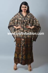 Vintage Boho Gypsy Long Kimono-ผ้าไหม Sari Made Beach Kimono-ชุดนอน Robe-เสื้อคลุมอาบน้ำ Kimono-ผู้หญิงฤดูร้อน Cardigan - Product Image 5