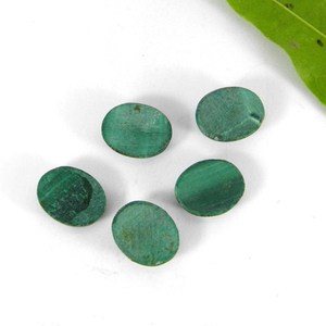 Pierre précieuse malachite naturelle 10x8mm Cabochon ovale pierre précieuse de haute qualité - Product Image 2