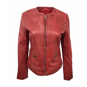 แจ็กเก็ตหนังนิ่มแฟชั่นสำหรับผู้หญิงแจ็คเก็ตหนังกลับออกแบบโลโก้ได้ตามต้องการเสื้อนอกสำหรับมืออาชีพงานแฮนด์เมด - Product Image 1