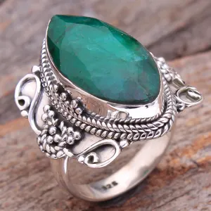 Natural Labradorite turquoise emerald sapphire moonstone onyx amethyst ruby gemstone handmade 925 sterling silver jewelry ring