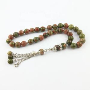 Perles de prière islamiques Tasbih fabriquées à la main en verre cristal Lampwork & perles de verre - Product Image 1