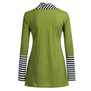 Nueva Llegada, Blusa de Manga Larga Informal para Mujer, Cuello Redondo, 100% Algodón, Tinte Liso, Bangladesh - Product Image 2
