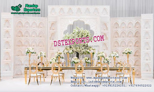 Modernista Exclusivo Boda Backstage Paneles Fibra Recepción Escenario Decoración para Fiestas y Recepciones - Product Image 3