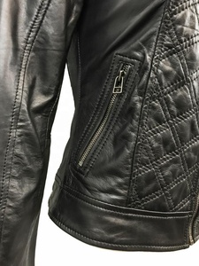 Veste d'hiver imperméable pour femme en peau de mouton, design moderne et élégant, fermeture éclair, séchage rapide - Product Image 3