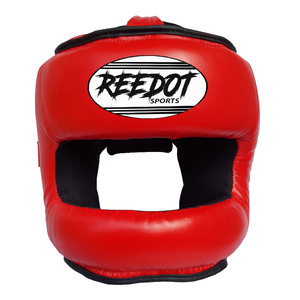 Reedot เครื่องหนังวัวแท้กรอบโลหะ,อุปกรณ์ศิลปะการต่อสู้แบบผสมป้องกันศีรษะสำหรับฝึกมวยไทย - Product Image 4