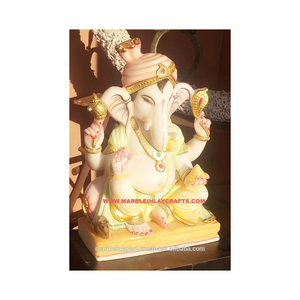 Home Decoration Marble Ganesha Statue - Product Image 1