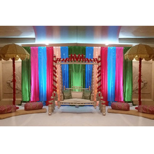 Wedding Mehandi Decor <b>Wooden</b> <b>Swing</b> Indian Wedding Decorated <b>Swing</b> Indian Wedding <b>Swings</b> - Product Image 1