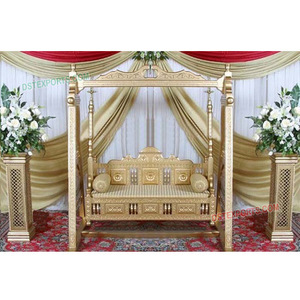 Dernier mariage Balançoire dorée Décoration de mariage Balançoire de mariage en bois Australie - Product Image 1