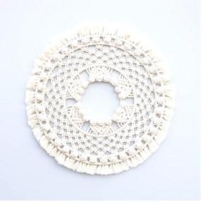 Tapiz de arpillera NATURAL de lujo, colgante de pared redondo de diseño, macramé decorativo para el hogar y la vida - Product Image 3