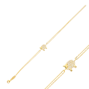 Bracelet en forme de mouton, vente en gros, bijoux turcs faits à la main en argent Sterling 925, mode tendance en ligne pour femmes - Product Image 1