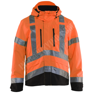 Ropa reflectante de alta visibilidad para el invierno, chaqueta de seguridad impermeable para el trabajo en carretera, alta visibilidad, para el aeropuerto - Product Image 2