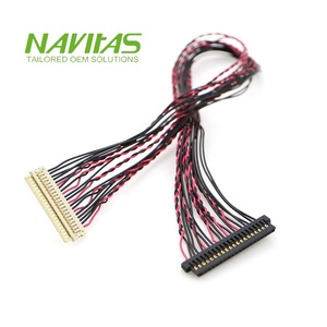 Terminal de conector JAE hembra Navitas Hirose LVDS 20 pines 1mm MONTAJE DE Cable paso de 1,25mm compatible con RoHS para electrónica - Product Image 3