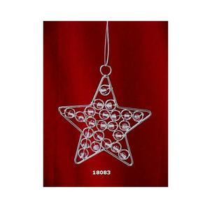 Cuentas de colores y tamaños personalizados para colgar en alambre, estrellas navideñas - Product Image 1