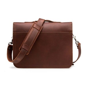 2022 Designer de luxe en cuir véritable sac pour ordinateur portable fait à la main étanche bureau et voyage sac OEM en gros - Product Image 5