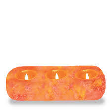 Porte-bougie rectangulaire, en forme de sarcelle rose, 3 trous, scintillant naturel - Product Image 3
