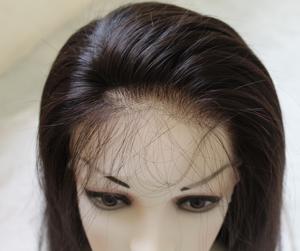 Full <b>Lace</b> Human Hair <b>Wig</b> With Straight Hair - Product Image 1