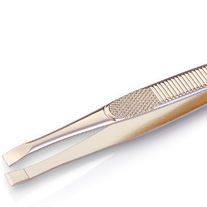 Marca NGHIA, pinzas para cejas de acero inoxidable chapadas en, juego de manicura y pedicura, 85mm de longitud, Exportación - Product Image 1