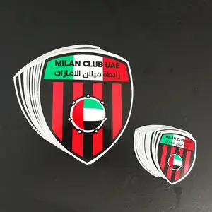 时尚阿联酋运动足球汽车贴纸和贴纸定制印刷