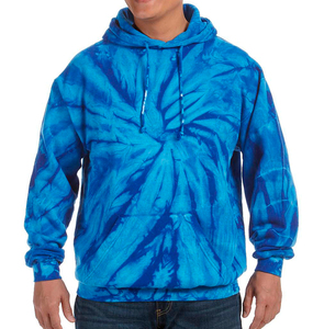 OEM Vintage de gran tamaño de los hombres de cremallera Sudadera con capucha de manga larga Tie-Dye estampado impermeable ecológico de poliéster/algodón - Product Image 1