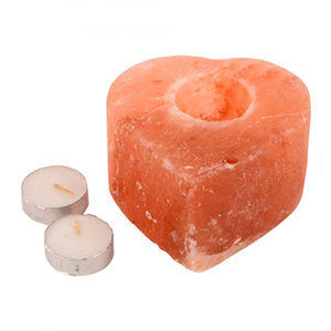 Extensor de amor y serenidad, portavelas con forma de corazón, sal del himalaya - Product Image 4