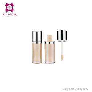 Envase de Plástico Plateado Brillante de 26 mm de Diámetro con Exterior Negro para Envases Cosméticos de Doble Extremo - Corrector, Base de Maquillaje en Barra, Lápiz Labial - Product Image 3