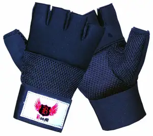 Gants intérieurs en gel de boxe en néoprène MMA enveloppes à main sac de frappe poing bandage rembourré tirer sur des enveloppes à main rapides personnalisées