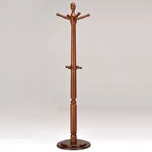 Modern Classic Clothes <b>Hanger</b> Stand <b>Wooden</b> Tree <b>Coat</b> Rack - Product Image 1