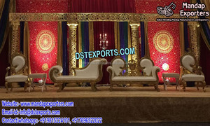 Espectaculares Marcos de Flores para Ceremonias de Mehndi, Maravillosas Decoraciones para Ceremonias de Mehndi, Diseño de Escenario para Sangeet Maharani en Australia - Product Image 6