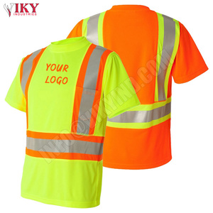 Ropa DE TRABAJO camiseta personalizada de alta visibilidad reflectante seguridad camiseta al por mayor ropa de trabajo construcción camiseta - Product Image 6