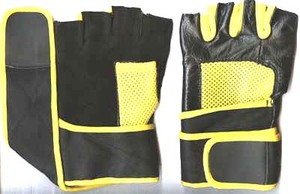 Gym Exercise <b>Gloves</b> Weightlifting Powerlifting <b>Gloves</b> Sport Fitness <b>Fingerless</b> with Wrist Support Black 2024 Design - Product Image 4