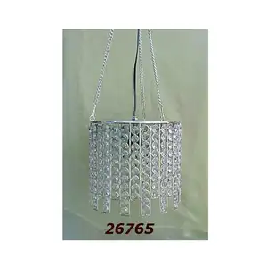 Lampadario portacandele in metallo e vetro di alta qualità