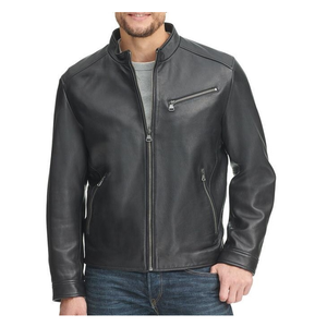 Veste de motard d'hiver pour hommes Vêtements de sport en cuir fabriqués avec un design coupe-vent et une doublure intérieure douce - Product Image 1