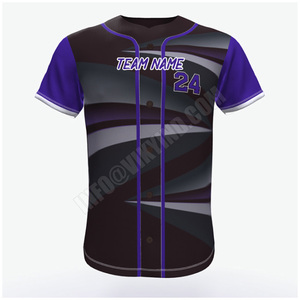 Uniformes de baseball avec logo et numéro, impression personnalisée, uniforme de sport d'équipe de Baseball 100% polyester - Product Image 1